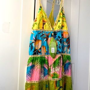 FARM Rio -Mix Print Layers Long Dress